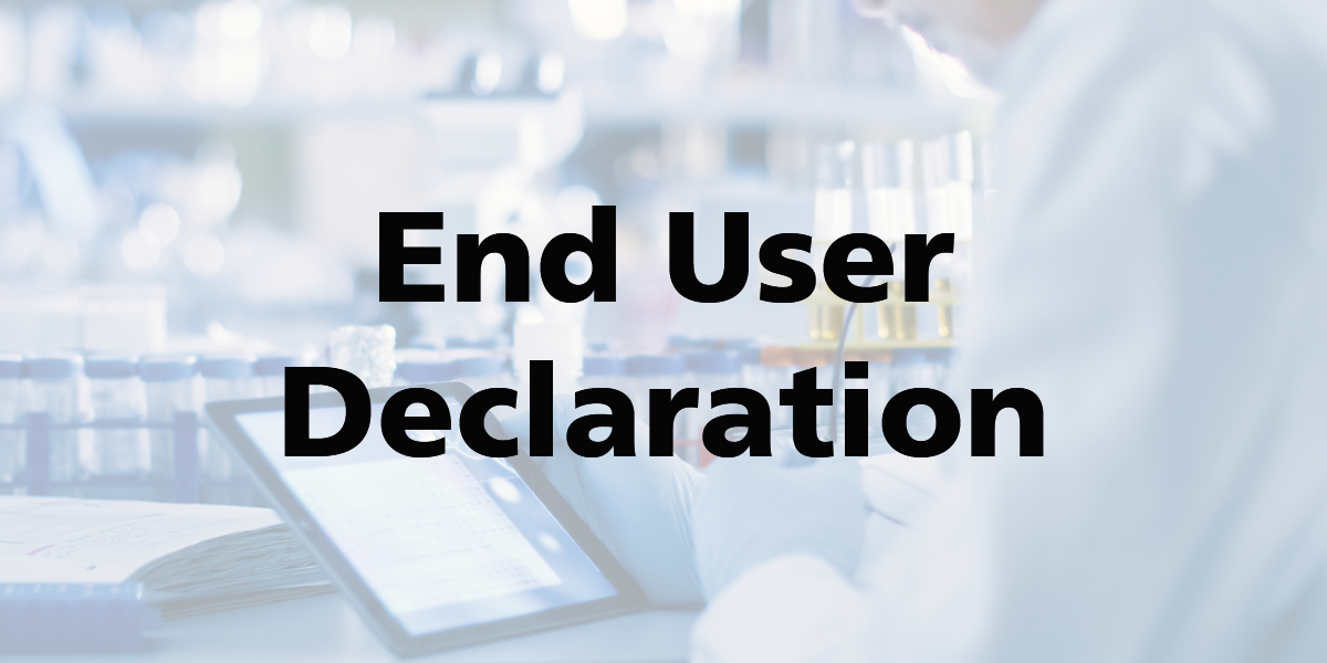 End User Declaration