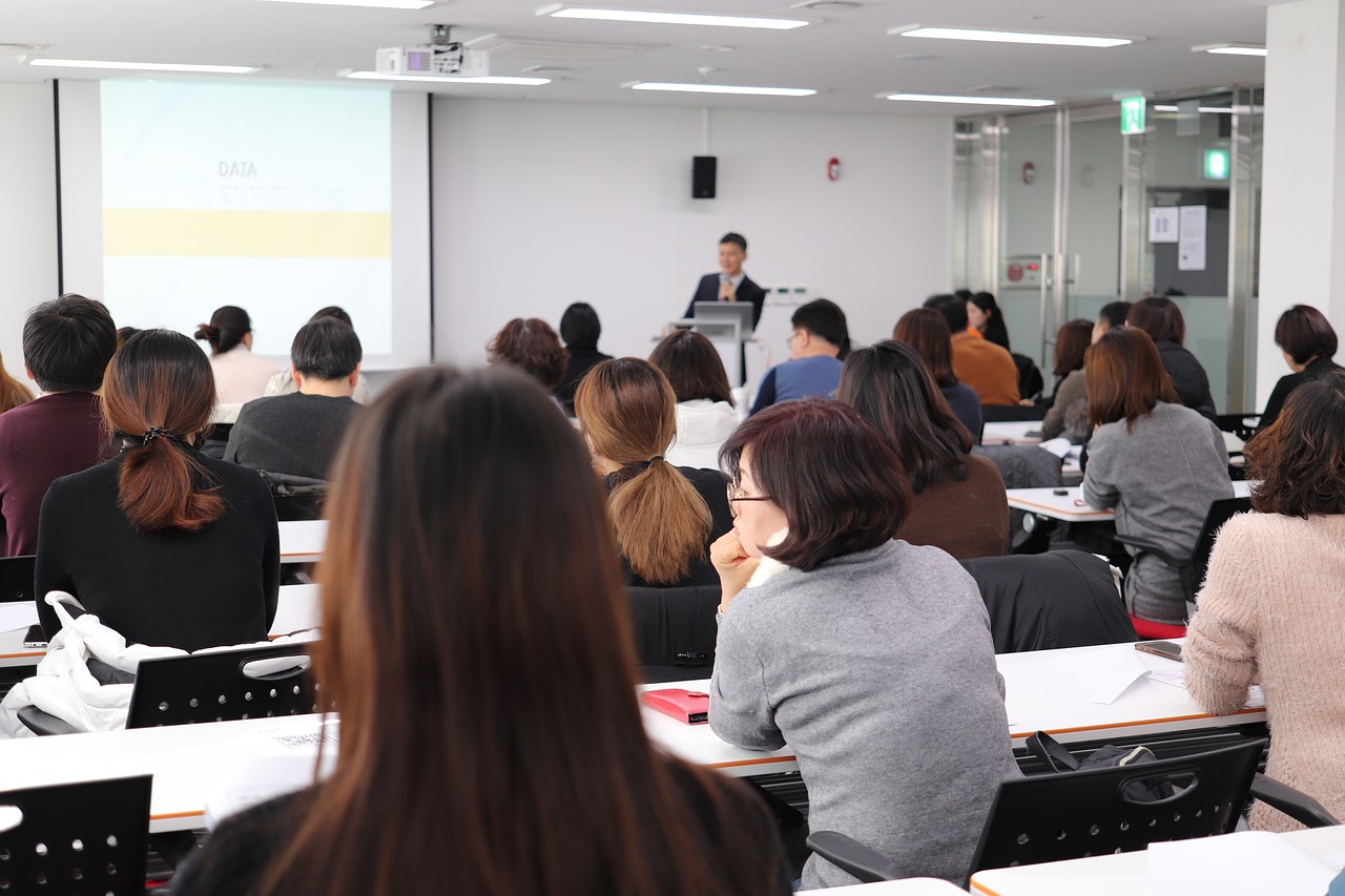 Person giving a talk