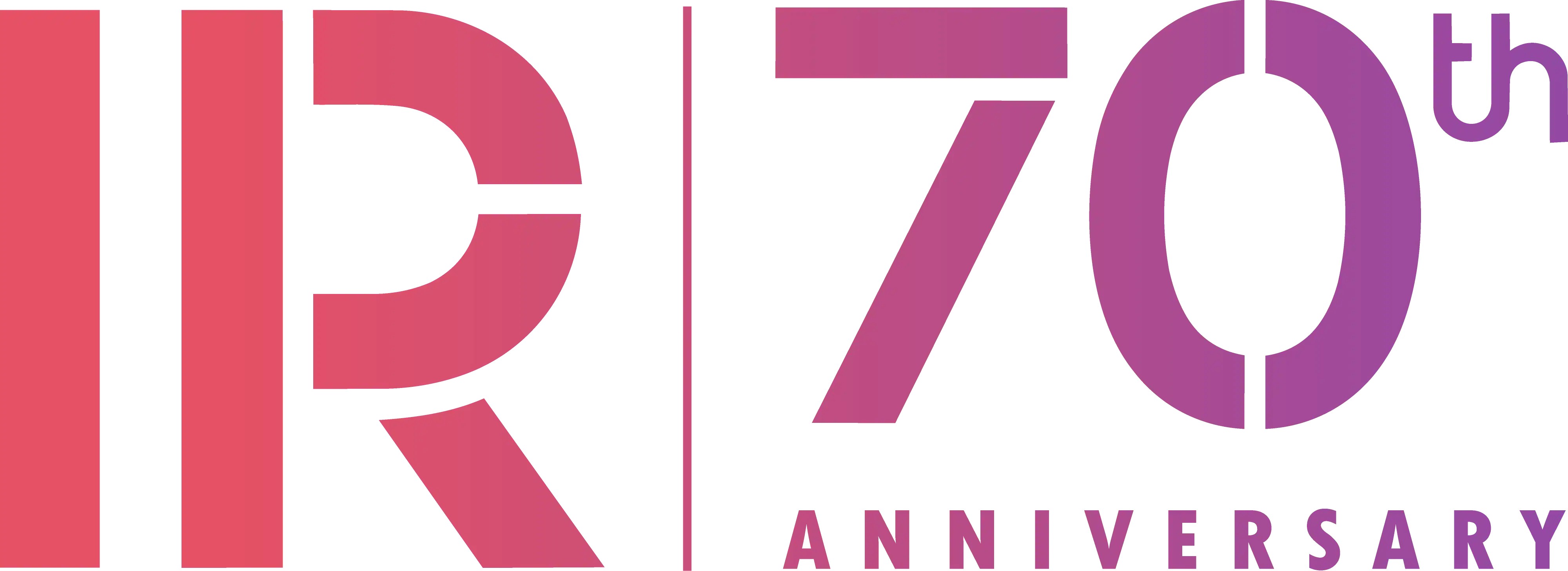IR70th Anniversary logo  