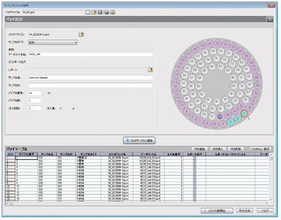 Fast batch window of LabSolutions
